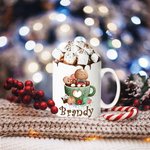 Tasses en céramique personnalisées sur le thème de Noël avec nom