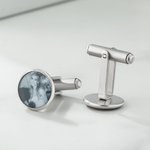 Personalizado Siempre Contigo Foto Gemelos Boda Día del Padre Memorial Regalo para el novio papá