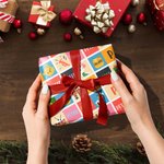 Personalized Classic Pooh Pink Wrapping Paper Set of 2