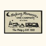 Paillasson de bienvenue Happy Campers RV Personnalisé pour Intérieur Extérieur Camping Cadeaux