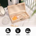 Boîte de Rangement en Bois Personnalisée avec Fleur de Naissance et Nom Cadeau pour Femme