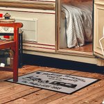 Paillasson de bienvenue Happy Campers RV Personnalisé pour Intérieur Extérieur Camping Cadeaux