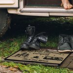 Paillasson de bienvenue Happy Campers RV Personnalisé pour Intérieur Extérieur Camping Cadeaux
