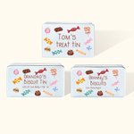Boîte à friandises personnalisée pour la famille, les enfants, les grands-parents, etc.