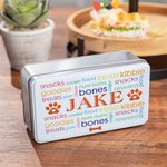 Conteneur de stockage de friandises pour chien personnalisé