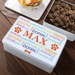 Conteneur de stockage de friandises pour chien personnalisé