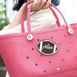 Breloque football personnalisée Accessoires pour sac Bogg