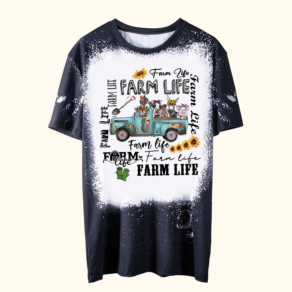 Personalisierte Bauernhof Tiere Rundhalsausschnitt Unisex-T-Shirt