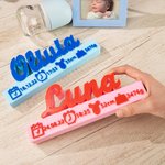 Personalised 3D Printing Birth Announcement Home Decor for Newborn Gift
