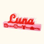Personalised 3D Printing Birth Announcement Home Decor for Newborn Gift