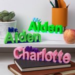 Placa de escritorio personalizada