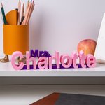 Placa de escritorio personalizada