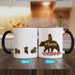 Personalized Mama Bear and Cubs Names Mug for Mother's Day Gift