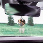 Personalised Angel Wings Memorial Photo Pendant