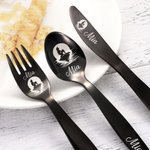 Gepersonaliseerd zeemeermin bestekset cadeau voor kinderen