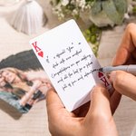 Personalised Wedding Guest Book Alternative Photo Poker Cards with Two Marker Pens Wedding Keepsakes