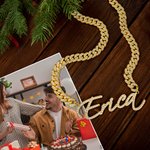 Personligt Iced Out kubanskt halsband med namnhänge Hip Hop Zirkon smycken Födelsedag Alla hjärtans dag Present till Hip-hop fans