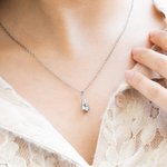 Lágrima personalizada urna crematoria collar de la memoria de regalo