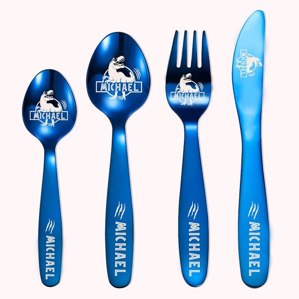 Set de couverts Jurassic Dinosaur Series personnalisé Cadeau pour enfants