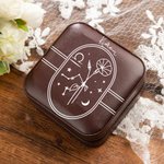 Personalized Leather Name Birth Flower and Zodiac Jewelry Box for Women Girls