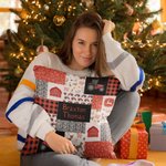 Personalized Christmas Farm Themed Throw Pillow Cushion Cover