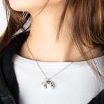 Collier de 1 à 9 chats en émail personnalisé Cadeau d'anniversaire pour elle