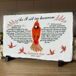 Personalized Cardinal Slate Home Decor Sympathy Memory Gift
