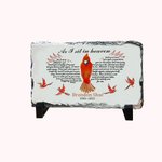 Personalized Cardinal Slate Home Decor Sympathy Memory Gift