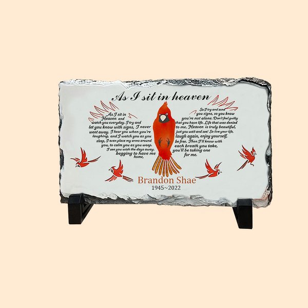 Pizarra Cardenal Personalizada Decoración del Hogar Simpatía Recuerdo Regalo