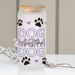 Personalized Dog Mom Cup with Lid and Straw