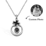 Lucky Four-leaf Clover Photo Projection Necklace