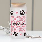 Personalized Dog Mom Cup with Lid and Straw