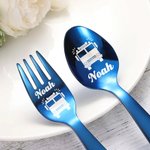 Set de couverts pour voitures de police personnalisé Cadeau pour enfants