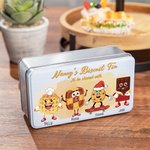 Scatola per biscotti personalizzata in metallo alimentare con nome e testo, con personaggi carini, regalo per la famiglia o per un amico