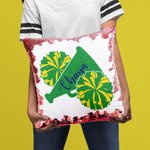 Housse de coussin à paillettes personnalisée Ball Game Cheerleading Cadeau pour les amoureux du sport