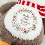Personalised First Merry Christmas Penguin Plushies Gift
