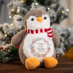 Personalised First Merry Christmas Penguin Plushies Gift