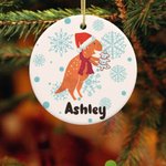 Personalized Christmas Ceramic Ornament