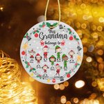 Céramique personnalisée Cette grand-mère appartient à l'ornement de Noël Grand-mère Xmas Gift