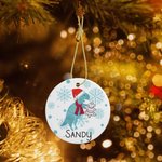 Personalized Christmas Ceramic Ornament