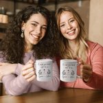 Personalised I Wish You Lived Next To Me Long Distance Mug with Name Gift for Friend Lover Neighbor Valentine's Day Housewarming Christmas