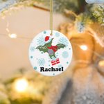 Personalized Christmas Ceramic Ornament