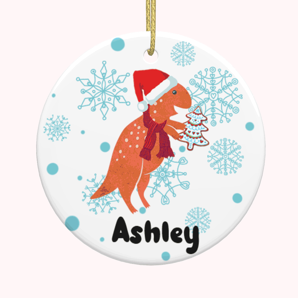 Personalisiertes Weihnachts-Keramik-Ornament
