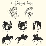 Gepersonaliseerd paardenbestek cadeau voor paardenmeisjes en paardenjongens