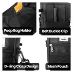 Sac d'entraînement imperméable avec gamelle et sac à ordures biodégradable Cadeau d'anniversaire pour propriétaire de chien
