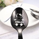 Gepersonaliseerd Schattig Koe Bestek Sets Cadeau