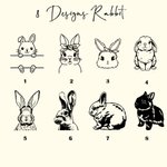 Personalised Cute Little Bunny Rabbit Cutlery Set with Names Food Grade Stainless Steel Children Tableware Easter Birthday Gift for Kid