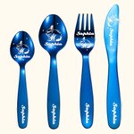 Personalisiertes Besteck Set aus Edelstahl von Lebensmittelqualität mit Namen und Niedlicher Hase Kaninchen Ostern Geburtstag Geschenk für Kinder