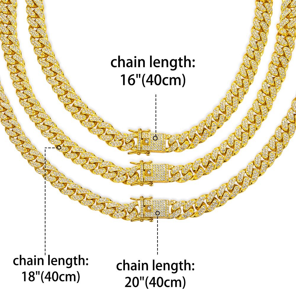 Collier cubain personnalisé avec pendentif Nom Bijoux Hip Hop Zircon Cadeau d'anniversaire et de St Valentin pour les fans de Hip-hop 9