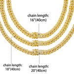 Collier cubain personnalisé avec pendentif Nom Bijoux Hip Hop Zircon Cadeau d'anniversaire et de St Valentin pour les fans de Hip-hop 9